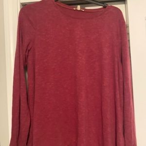 pink long sleeve t-shirt